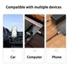 USB C To 3.5mm Jack AUX Audio Cable Car Speaker HiFi Headphone Headset Adapter For iPhone 16 Pro Samsung Xiaomi Huawei Google