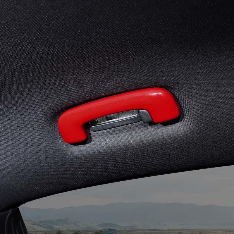 ABS Top Handle Decoration Protective Cover Sticker Fit For Dodge Charger 2011 Up Car Interior Accessories