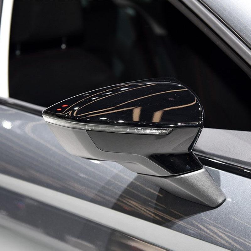 2pcs Car Side Door Rear View Mirror Cover Cap Add On For SEAT Leon MK3 5F ST FR Cupra Ibiza Mk5 Arona KJ7 2017-
