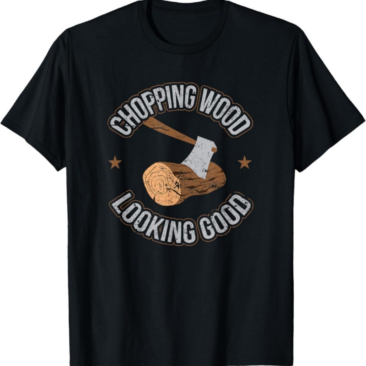 

Рубка дров Хорошо выглядящий Дровосек Лесоруб Футболка XXXXXL чёрный
