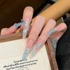 Cat's Eye Wearing Nail Pure Hand-made Nail Piece Fake Nail Wearing Nail Piece Advanced Sense Thin Dog Long