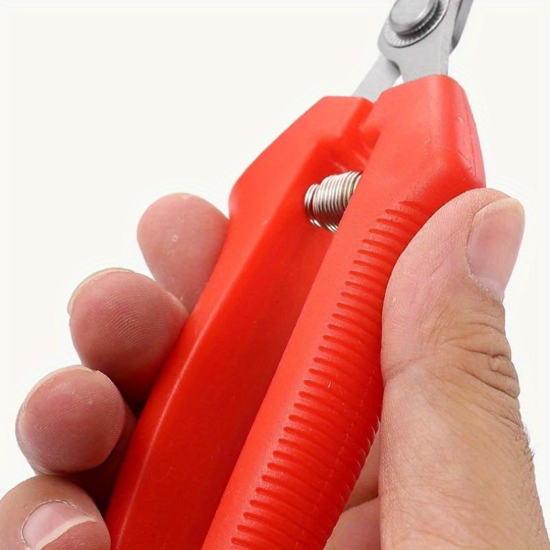 1pc Garden Pruning Shears with Red Grip – Stainless Steel Straight Blades for Rose Arrangement, Plant Trimming & Fruit Harvesting, Garden Shears
