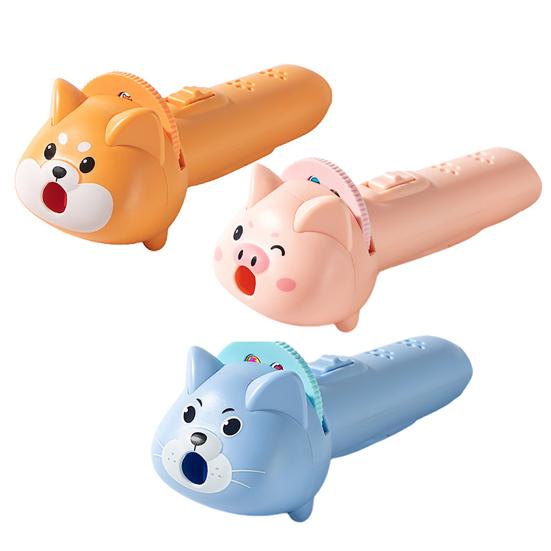 Projektions-Taschenlampe für Kinder Kleinkind-Taschenlampe mit 80 Muster-Dias und 10 Projektionskarten Fantasievolles Geschichtenerzählspielzeug