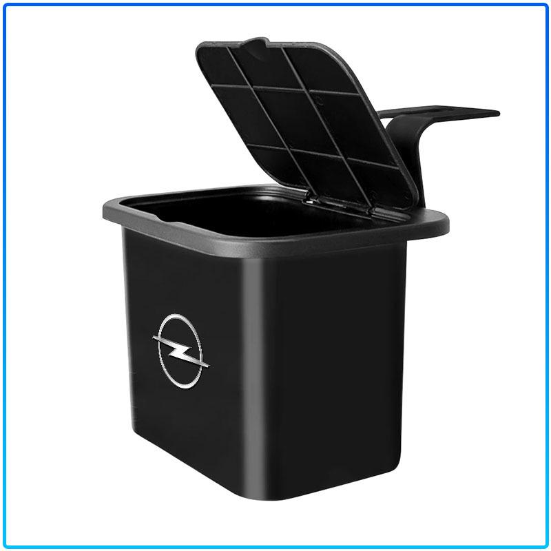 Car Trash Can Portable Hanging Vehicle Garbage Case Stickers For Opel Astra H G J Insignia Mokka Zafira Corsa Vectra B C D