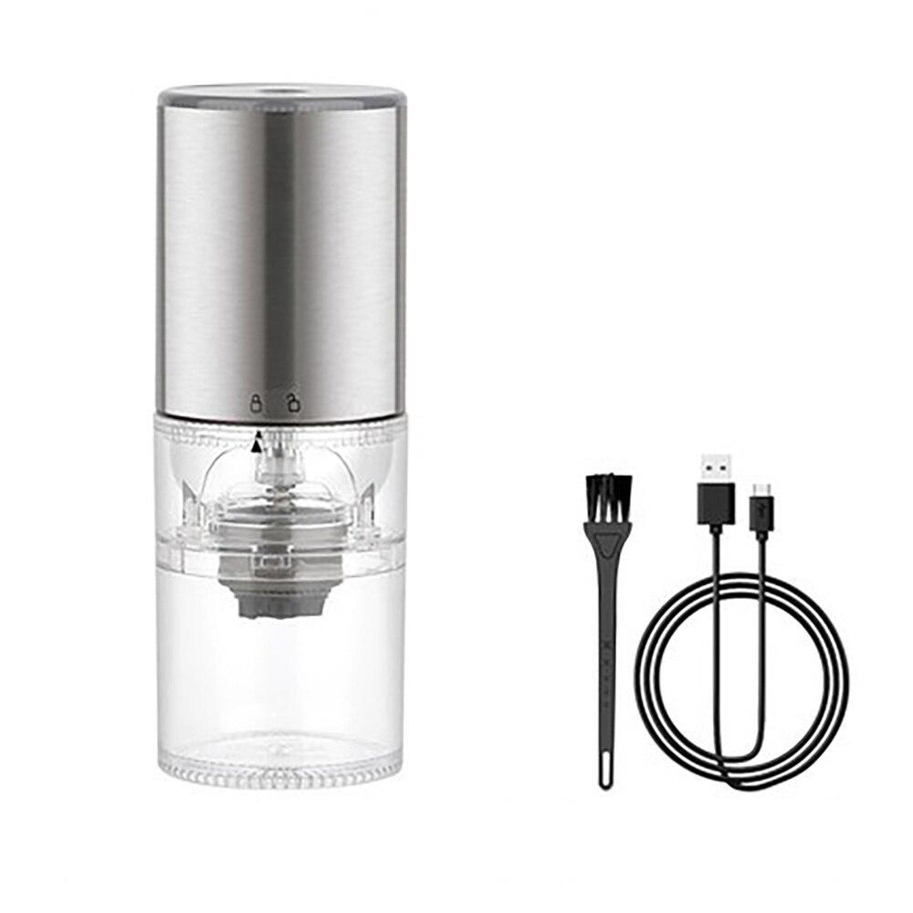 Elektrische Kaffeemühle LED-Anzeige Einbrennlack Pulverisierer Schwarzer Pfeffermühle Typ-c Wiederaufladbar Tragbare Automatische Maschine
