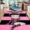 Betty Boop Pattern Rug, Indoor/Outdoor Mat, for Picnic, Gameroom, Bedroom, Office, Living Room, Home Decor Carpet, Birthday Gift