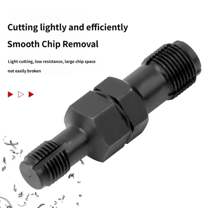 Double Ended Sparks Plug Thread Chaser Kit 10mm-12mm 14mm-18mm Metal Construction For Automotive Repair Motorcycle Maintenance