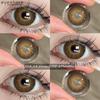 Eyeshare 2pcs NEW Colored Contact Lenses Fashion Blue Eyes Lenses Gray Beauty Pupils Brown Eyes Contacts Green Lens 6 Months Use