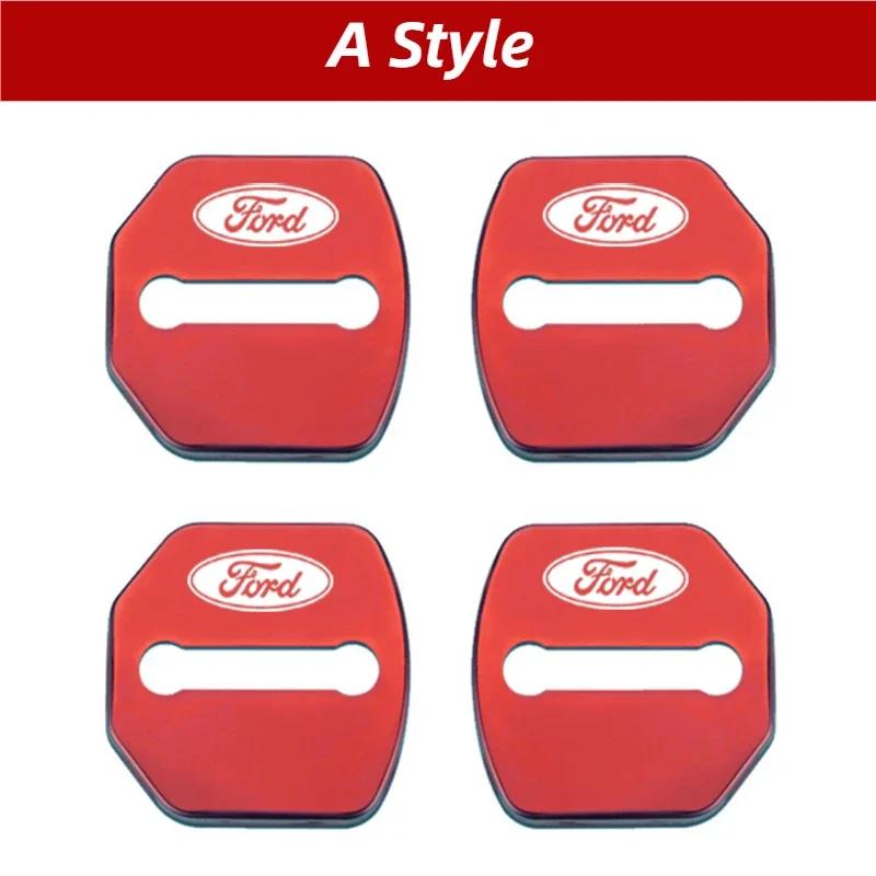 For Ford Focus Edge Kuga Escort Fiesta Taurus Everest Mondeo Territory Escape Car Door Lock Cover Buckle Protection Accessories