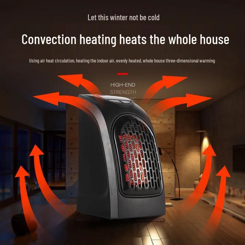 Ventilador y Calefactor Eléctrico Compacto: Alimentado por energía solar para ahorrar energía para el hogar o la oficina