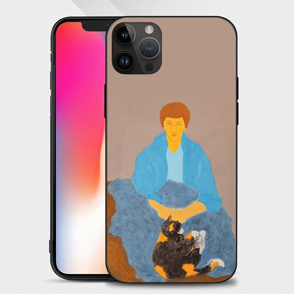 March Avery Famous Painting Phone Case Iphone15 14 13 12 11 Pro Max Mini X 7 8 Soft Case