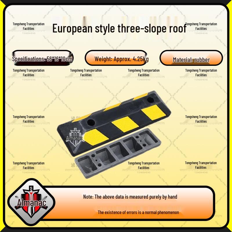 Rubber Car Wheel Chock Parking Barrier and Ground Stopper