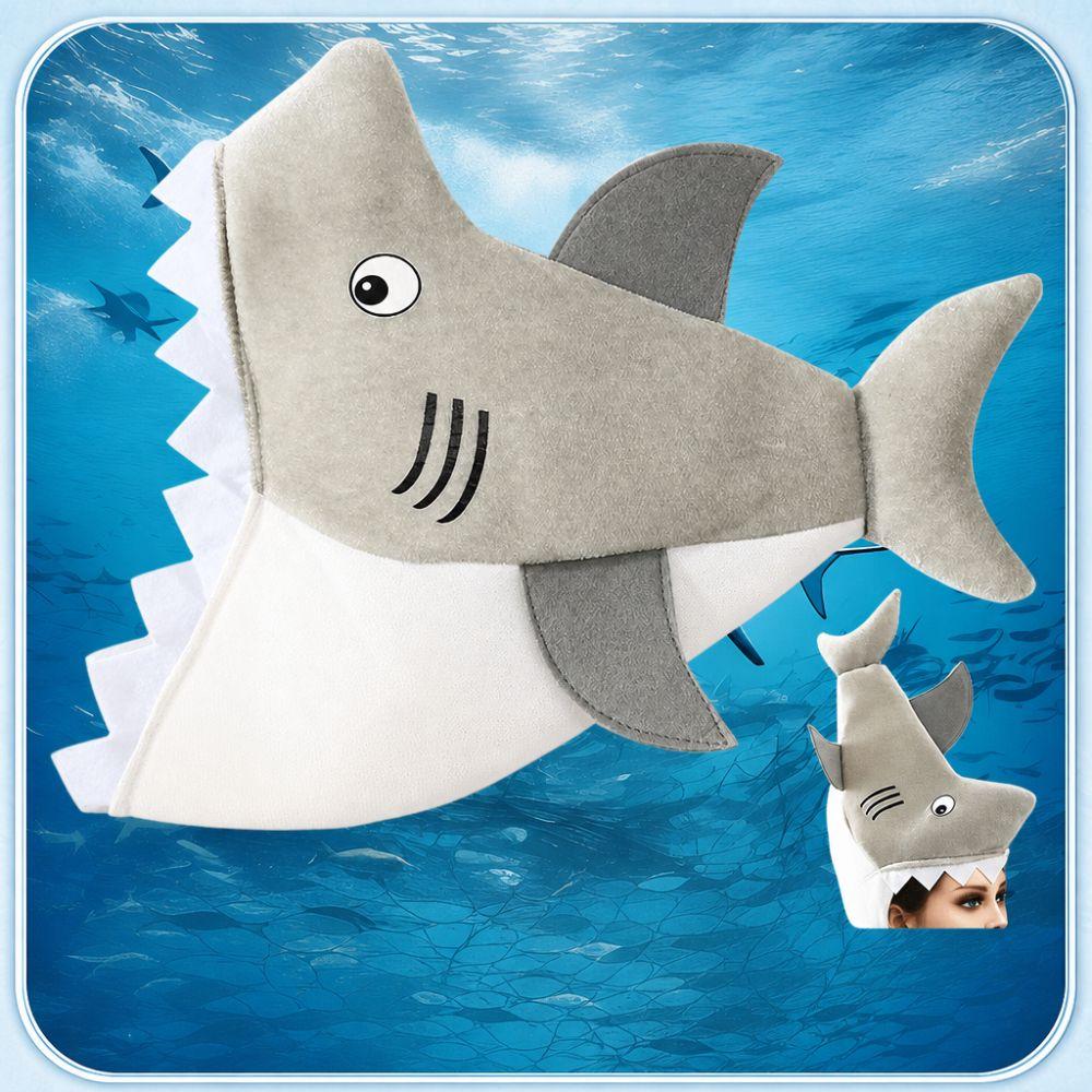 Costume Shark Hat Cosplay Shark Decoration Prop Fashion Shark Head Cover  Party