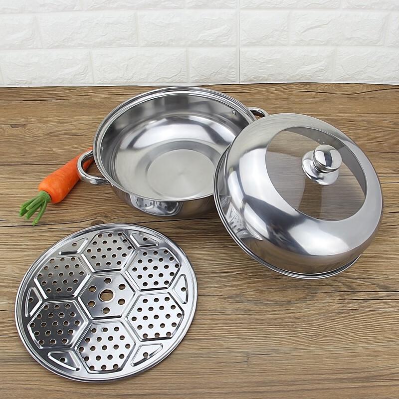 28cm 316 Stainless Steel Steamer & Soup Pot