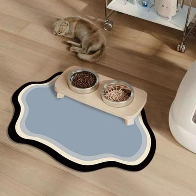 50*80cm Katze und Hund Rutschfeste Haustiermatte - Schnelltrocknend, Saugfähig, Indoor Bodenmatte im nordischen Stil, Boden-Haustiermatte, Verspielte und langlebige Haustiermatte
