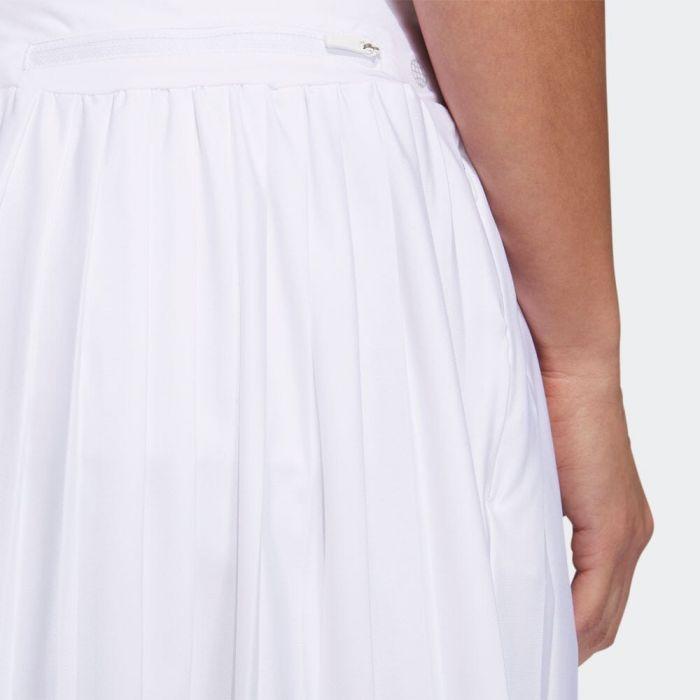 Adidas Solid Color Pleated Golf Skirt Comfortable Casual Women Skirts White HS8951