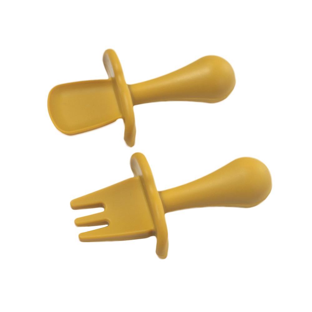 Silicone Baby Feeding Spoon Set - Soft-Head Training Spoons for Infants