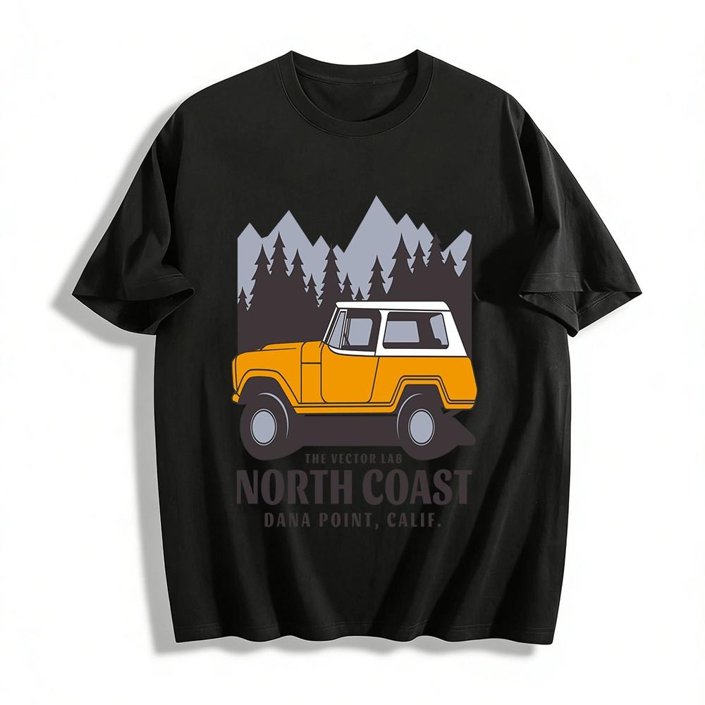 North Coast Dana Point Calif Off-Road Mountain Graphic Tee Pure cotton T-shirt XXS