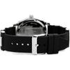 Salvatore Marra Moon Phase Multi-Calendar Men's Watch 5 ATM Water Resistant Rubber Strap Black Silver SM22105R-SSBK