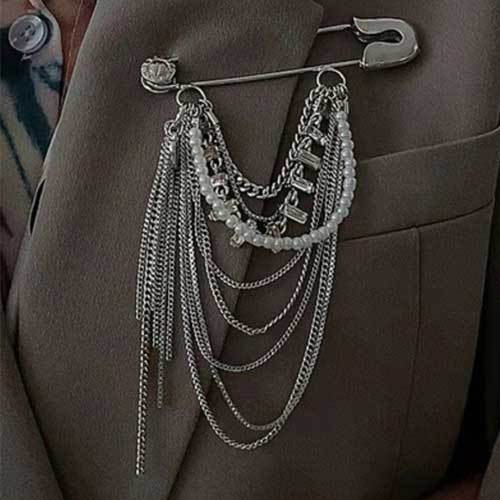 

Ins Стиль Ретро Жемчужная Бахрома Булавка Украшения Личность Темперамент Япония И Корея Мода Осень И Зима Новое Пальто Брошь Прилив