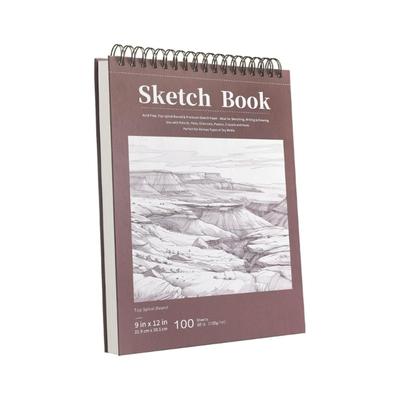 Kunst Zeichenblock Skizzenbuch Starke Bindung Freundliches Hochdichtes Papier Widersteht Durchbluten Kompaktes Design Für Den Außenbereich