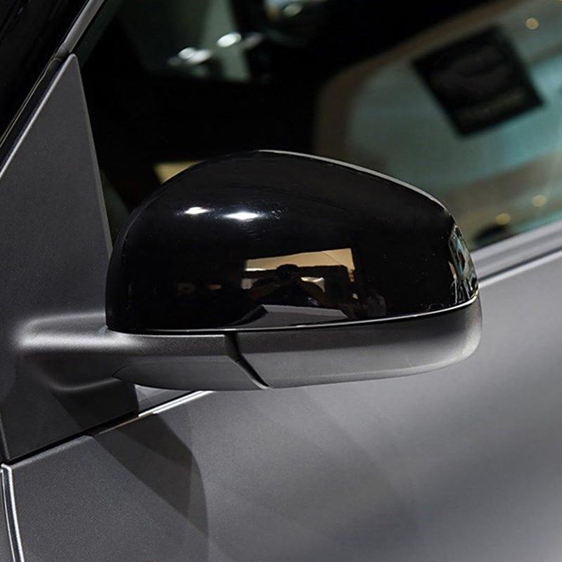 Left/Right Wing Mirror Cover Cap Casing For Smart Fortwo 2015 2016 2017 2018 2024 Gloss Black Replace