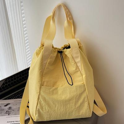 2025 New Student Schoolbag Women's Fashion Drawstring Bundle Backpack Large Capacity Backpack Casual Women's Shoulder Bag