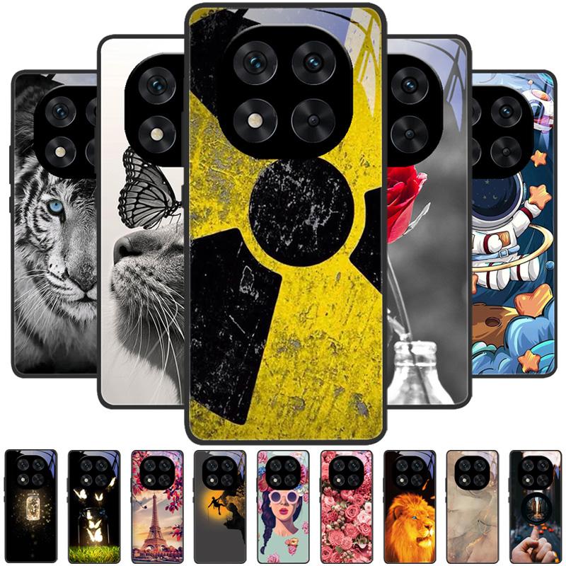 Tempered Glass Case For Poco X7 / X7 Pro Cute Animal Hard PC Glass Phone Cover For Xiaomi Poco X5 X6 Pro Shockproof Bumper Cases