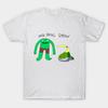 Herren Schwarzes T-Shirt mit Aufdruck Mr. Froschshow! Baumwoll-T-Shirt mit No-Cut-Transferpapier-Druck