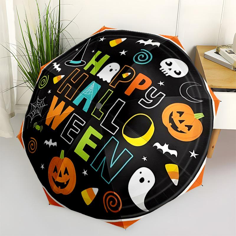 

1pc Halloween Party Automatic Opening and Closing Folding Umbrella with 8 Iron Ribs - Portable, Foldable for Travel yy251124169
