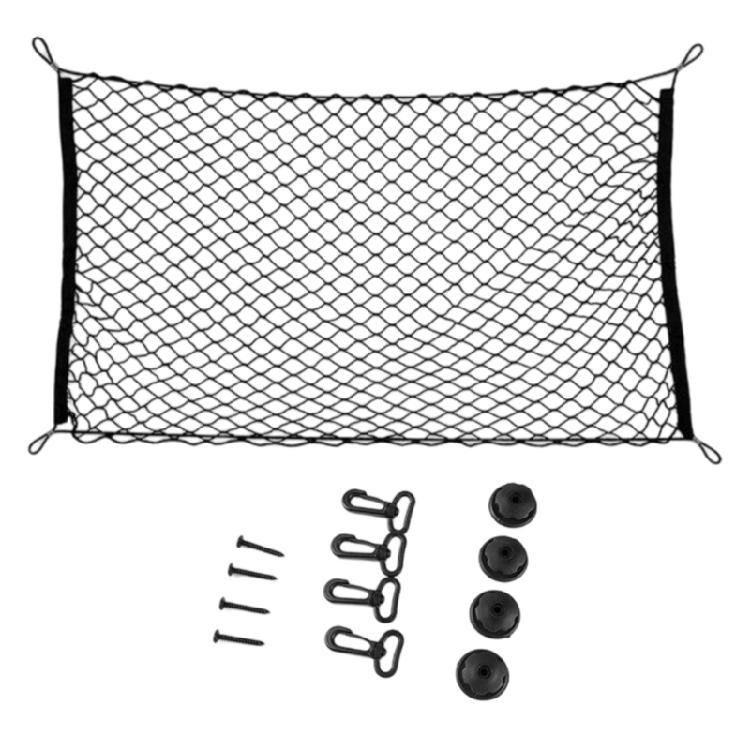 Premium Nylon Car Trunk Storage Organizer System Adjustable Mesh Bag For Space During Long Journeys Quick Installation