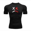 Summer Running T-Shirt for Men Short Sleeve High-Elasticity Compression Gym Sports Top Tee Quick Dry Breathable Comfortable Fitness Clothing
