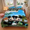 3pcs Mickey & Minnie Mouse Tropical Paradise Print Cover Set Ultra Soft, Breathable, and Comfortable Bedding with Stylish Design for Bedroom and