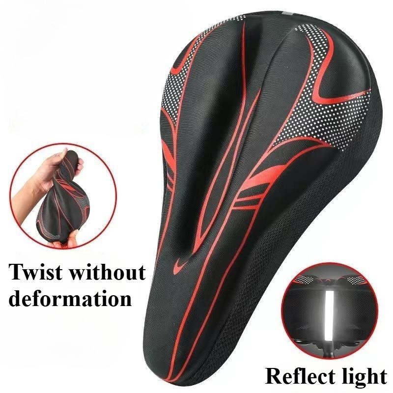 3D Mountain Bike Seat Cover Thickened Soft Bicycle Saddle Cushion Road Bikes Seat Covers Cycling Products Accessories