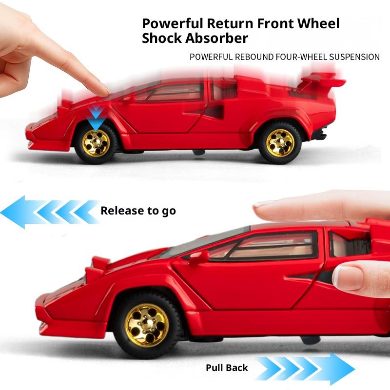 1/32 Legierung Simulation Rambo Countach LP500S Metall Druckguss Sportwagen Modellauto Spielzeugauto Junge Geburtstagsgeschenk