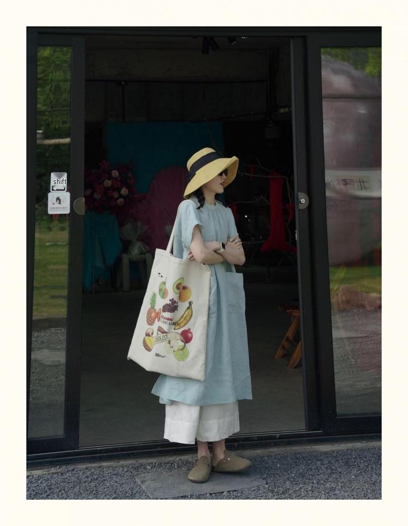 Elegant Japanese-French Plus Size Summer Dress with Pockets