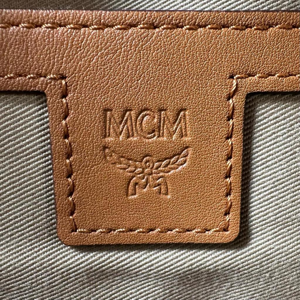MCM Stark Sidestuds Visetos MMKAAVE15C0001 Backpack Â· Daypack light brown Women used