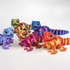 3D Printed Lizard Animal Toy Figures Joints Movable Kid Playthings Funny Relief Sensory Action Home Accessories Desktop Ornaments