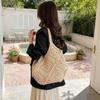 Fabric Hollow Out Large Capacity Shoulder Bags Contrast Color Women's Bags Commuting Versatile Crossbody Bags