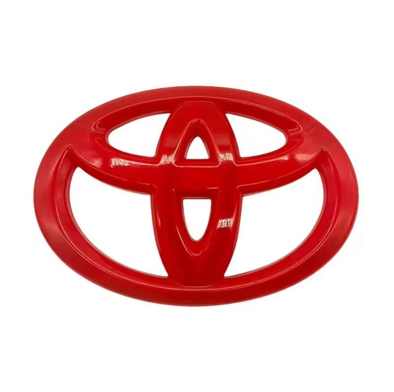 

1 шт. ABS Наклейка-значок на руль автомобиля Совместимо для Toyota Hilux Prius Avensis Auris Verso Corolla Camry Аксессуары красный