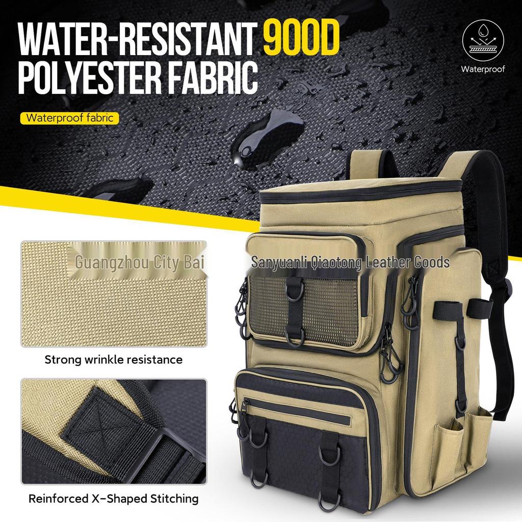 2024 Venkovský maskovací multifunkční rybářský batoh s úložným prostorem na pruty