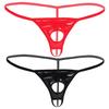 Men Lingerie Patent Leather Thong Bikini Jock Straps Underwear