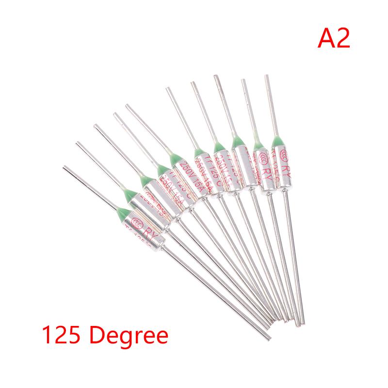 10Pcs Tf Thermal Fuse Ry 15A 250Vtemperature 121C 125C 128C 130C 135C 140C 145C 150C 155C 160C 165C 167C 175C 180C 185C 192C