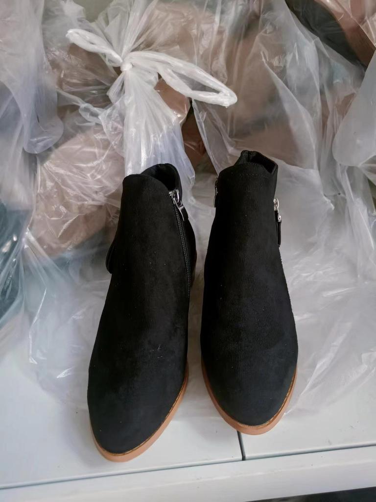 Plus Size Suede Women's Ankle Boots - Autumn/Winter 2021, European & American Style