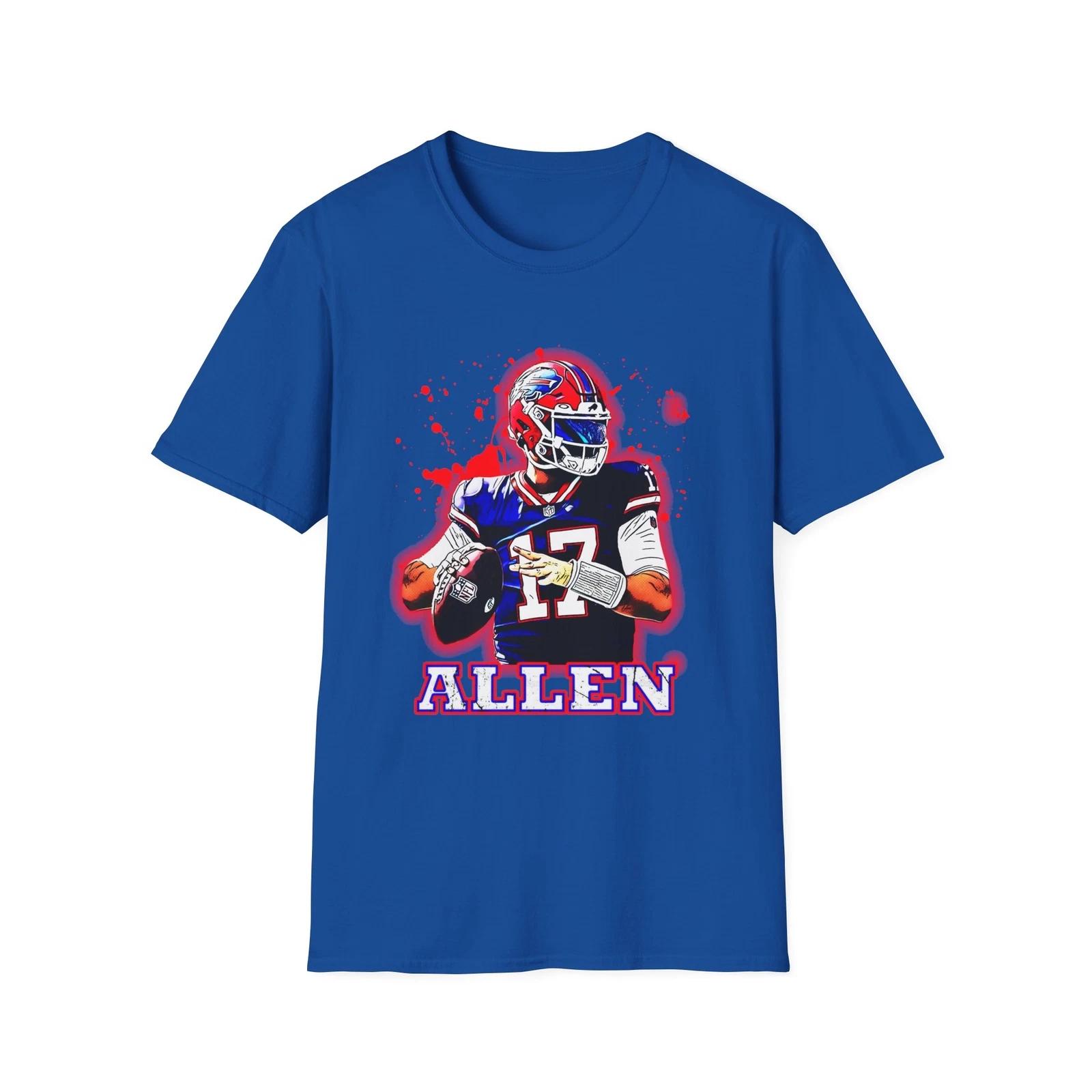 Men s and Women s T-shirts Josh Allen T-Shirt – Celebrate Buffalo’s Star Quarterback XL