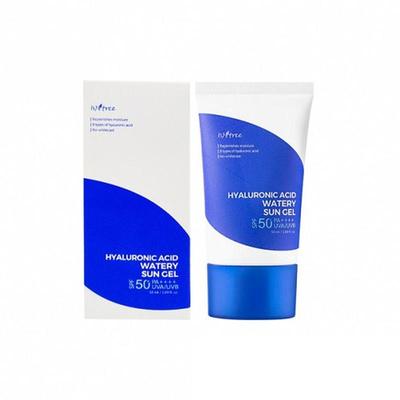 Gel solar acuoso con ácido hialurónico, cosmética coreana, Kbeauty, muestra