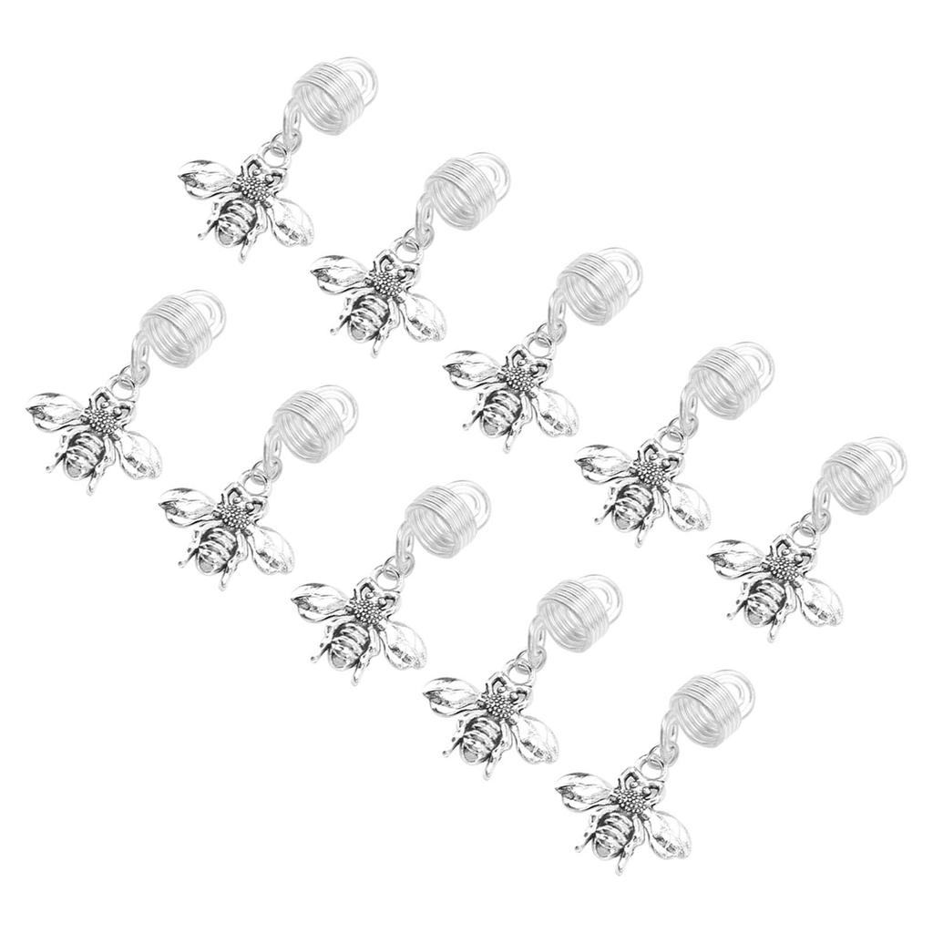 10Pcs Beard Bead Metal Viking Style Hair Beads Bug Insect Design Accessory for Men Women