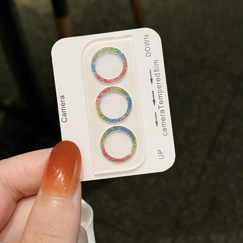 

Samsung Galaxy S22 S23 S24 Plus / S22 S23 S24 Ultra Bling Защитное кольцо для объектива камеры из закаленного стекла S22 разноцветный