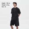 2024 Streetwear Retro Svart Unisex T-shirt i enfärgad färg