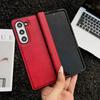 Business Retro Texture Skin-friendly Leather Phone Case For Samsung Galaxy Z Fold 7 6 5 4 3 Full-pack Shockproof Protector Cover